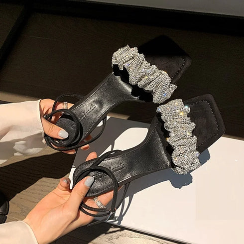 Star Style Kuxury Rhinestone High Heel Stiletto
